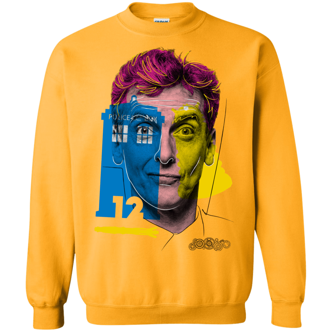 Sweatshirts Gold / S Doctor Warwhol 12 Crewneck Sweatshirt