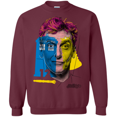 Sweatshirts Maroon / S Doctor Warwhol 12 Crewneck Sweatshirt