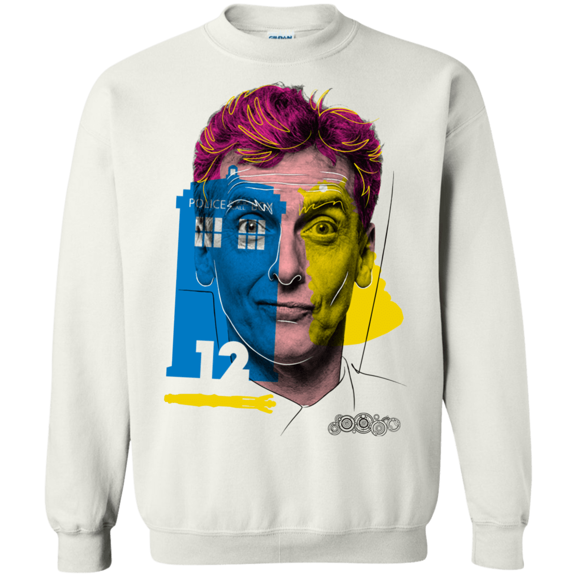 Sweatshirts White / S Doctor Warwhol 12 Crewneck Sweatshirt