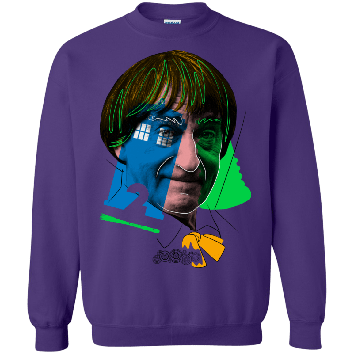 Sweatshirts Purple / S Doctor Warwhol 2 Crewneck Sweatshirt