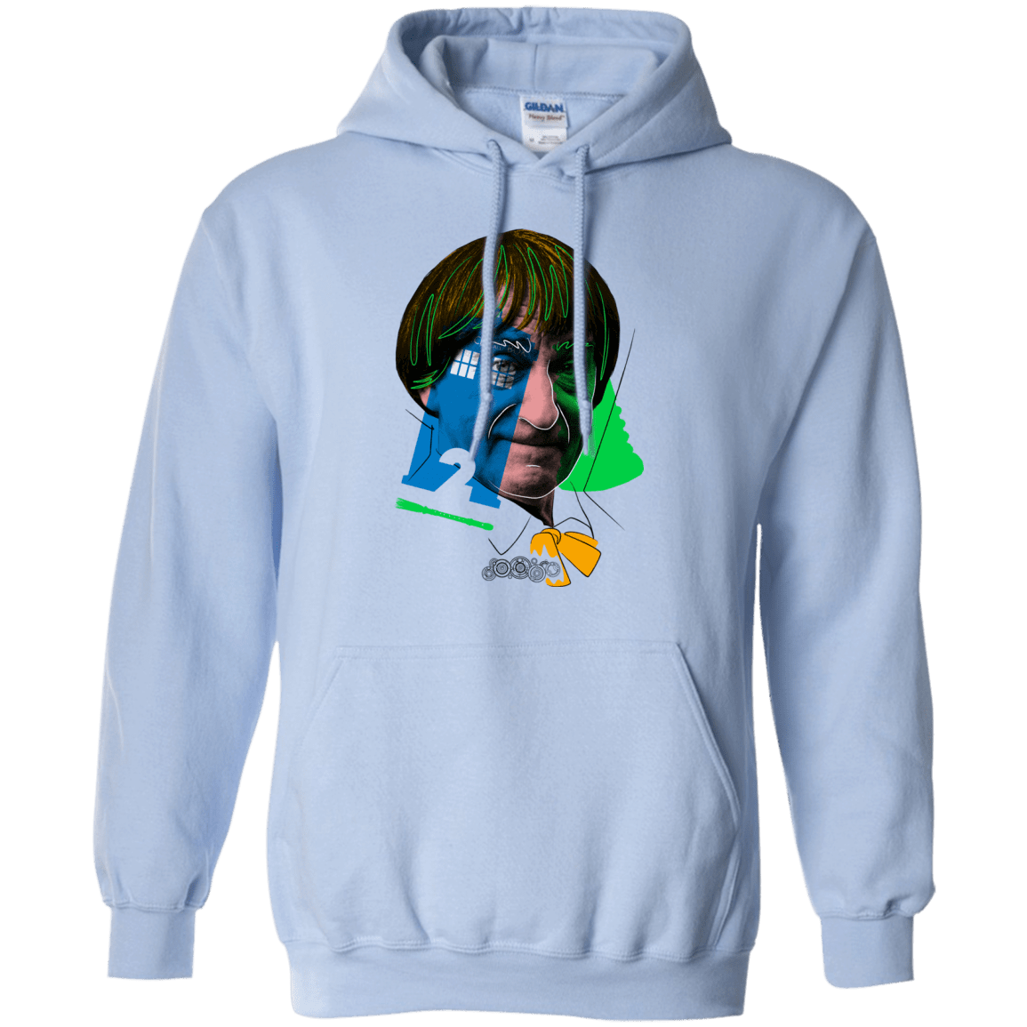 Sweatshirts Light Blue / S Doctor Warwhol 2 Pullover Hoodie