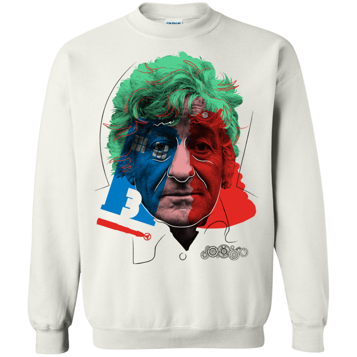 Sweatshirts White / S Doctor Warwhol 3 Crewneck Sweatshirt