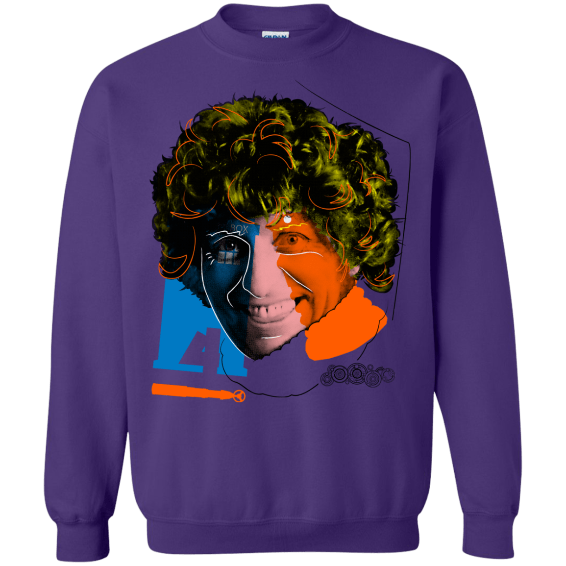 Sweatshirts Purple / S Doctor Warwhol 4 Crewneck Sweatshirt