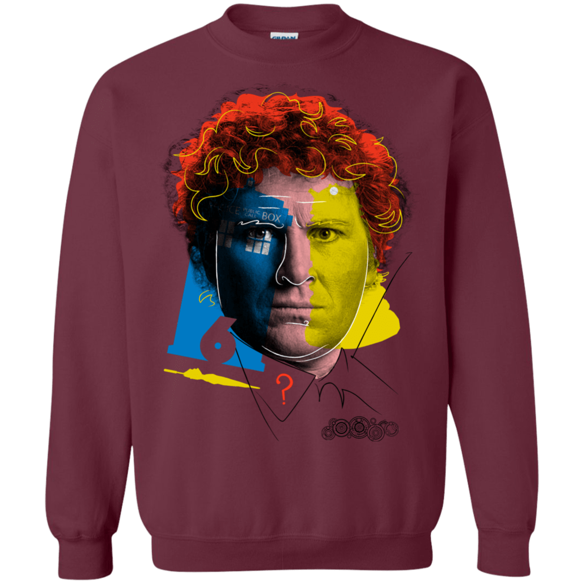 Sweatshirts Maroon / S Doctor Warwhol 6 Crewneck Sweatshirt