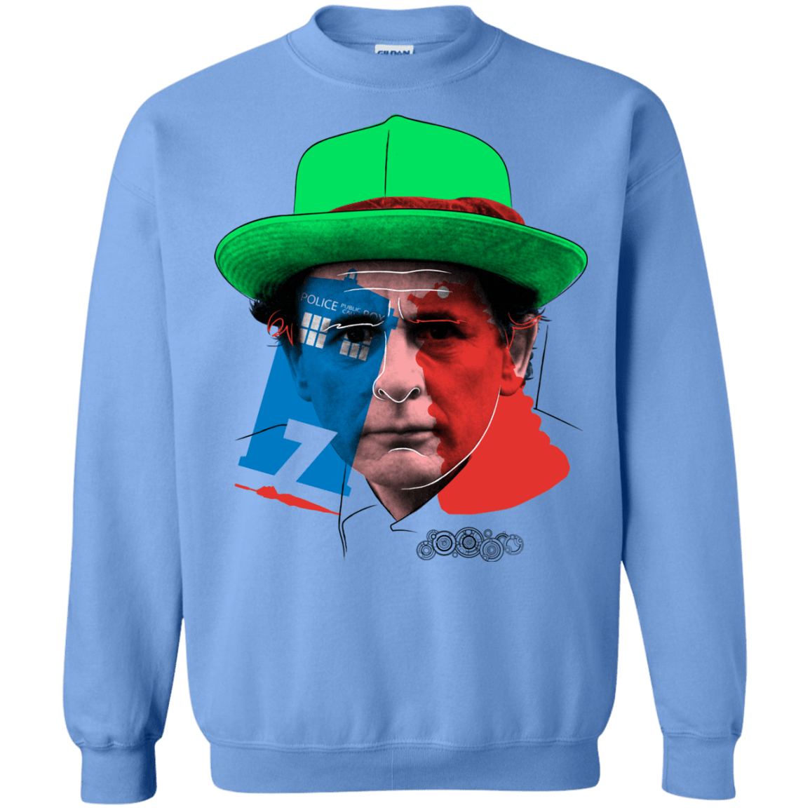 Sweatshirts Carolina Blue / S Doctor Warwhol 7 Crewneck Sweatshirt