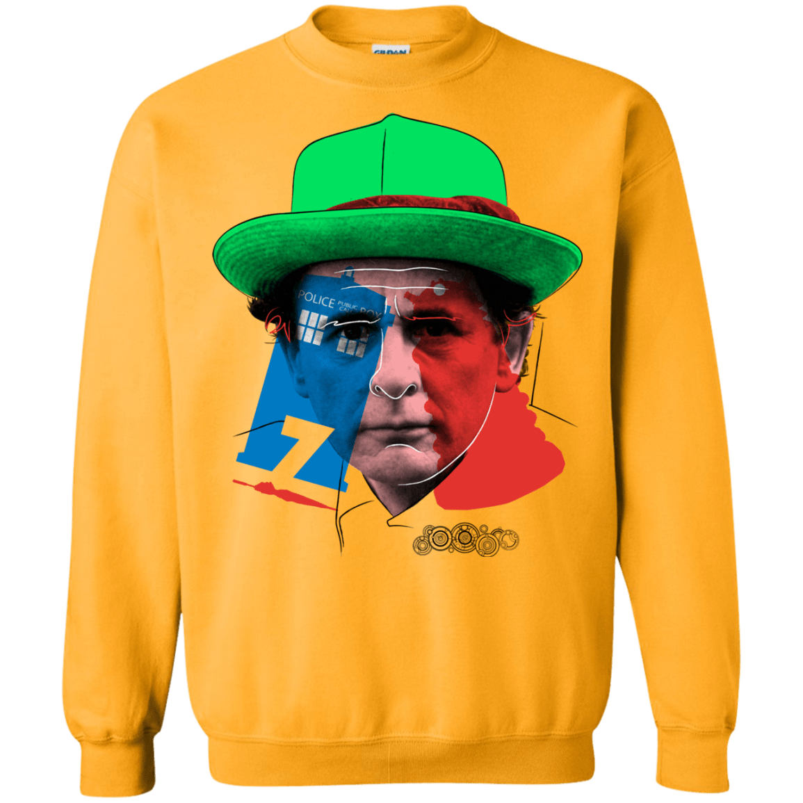 Sweatshirts Gold / S Doctor Warwhol 7 Crewneck Sweatshirt