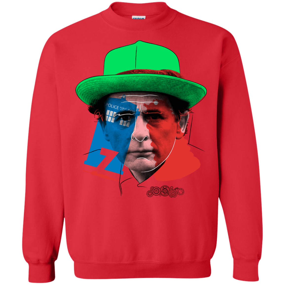 Sweatshirts Red / S Doctor Warwhol 7 Crewneck Sweatshirt