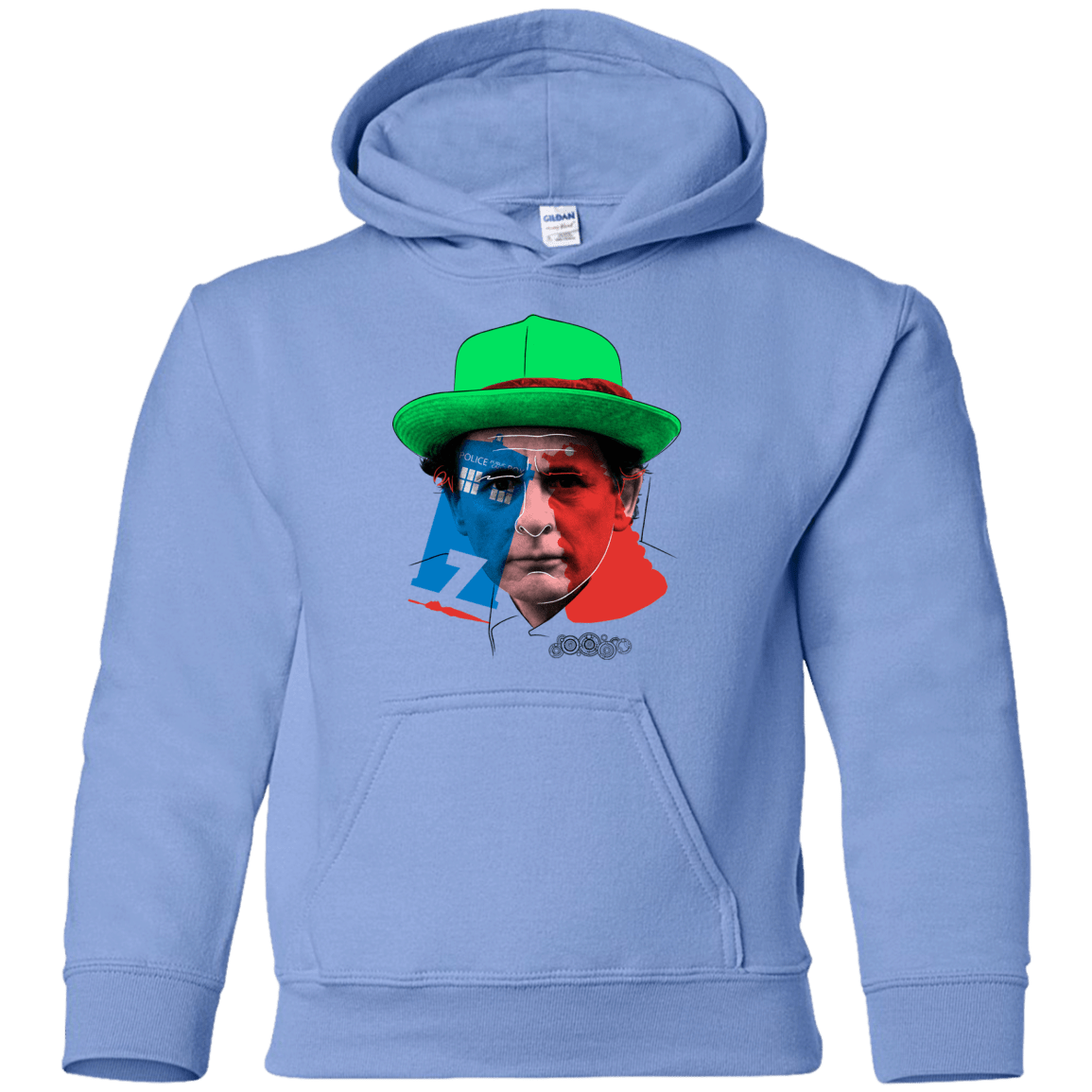 Sweatshirts Carolina Blue / YS Doctor Warwhol 7 Youth Hoodie