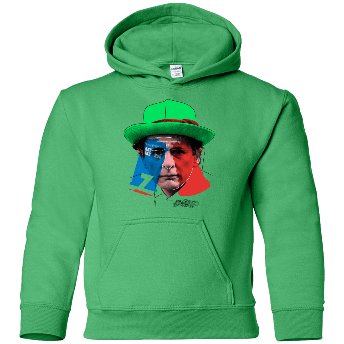 Sweatshirts Irish Green / YS Doctor Warwhol 7 Youth Hoodie
