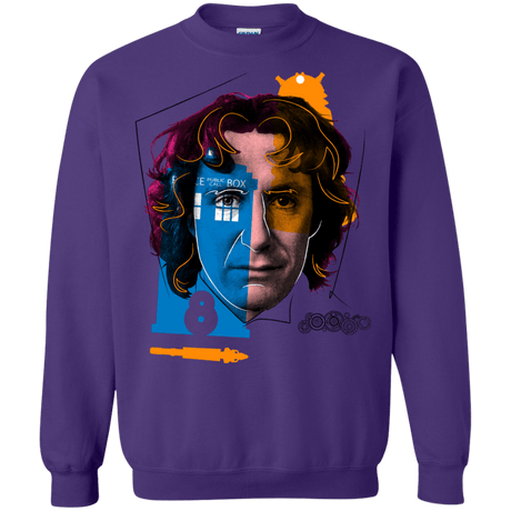 Sweatshirts Purple / S Doctor Warwhol 8 Crewneck Sweatshirt