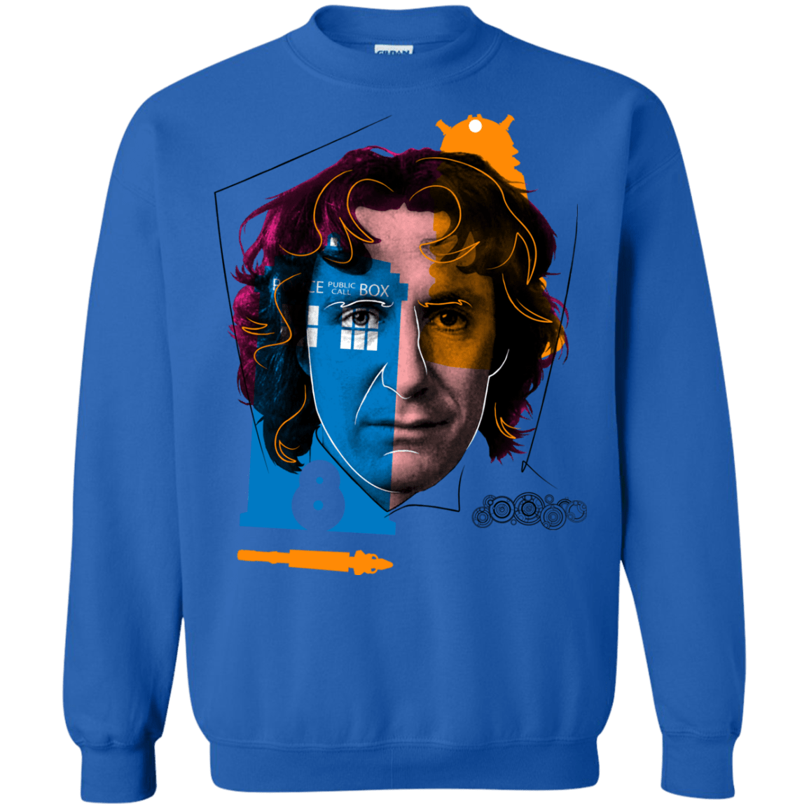 Sweatshirts Royal / S Doctor Warwhol 8 Crewneck Sweatshirt