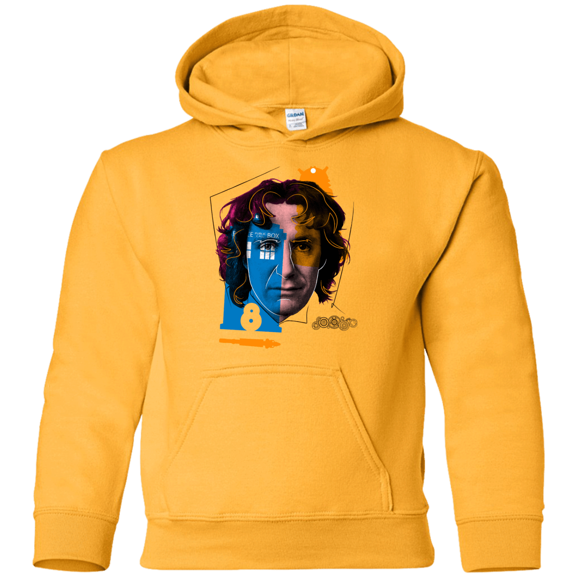 Sweatshirts Gold / YS Doctor Warwhol 8 Youth Hoodie