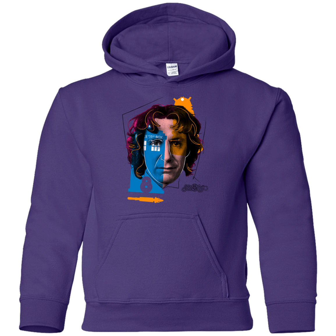 Sweatshirts Purple / YS Doctor Warwhol 8 Youth Hoodie