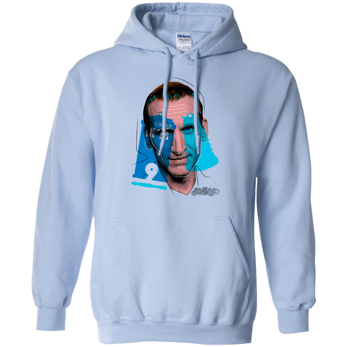 Sweatshirts Light Blue / S Doctor Warwhol 9 Pullover Hoodie