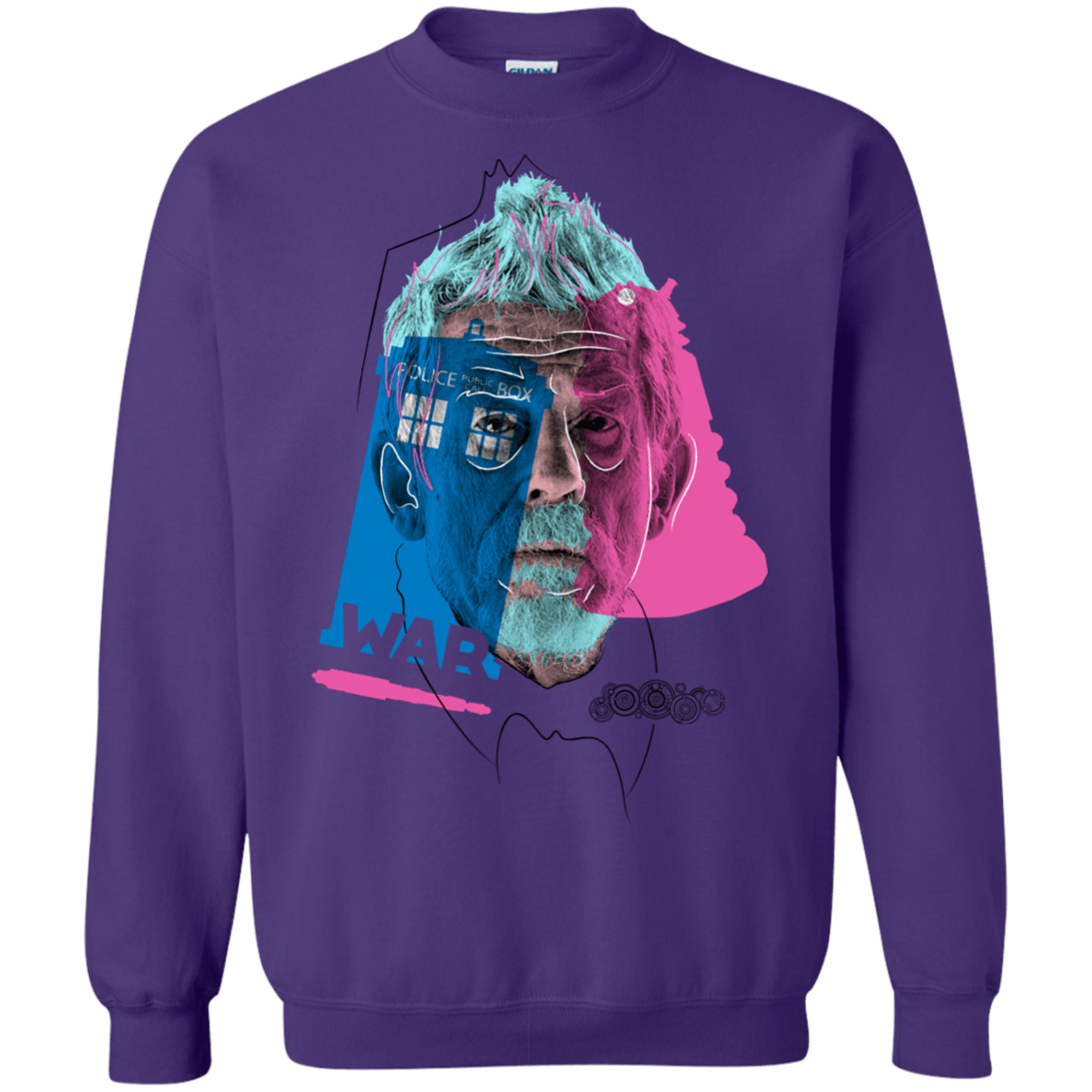 Sweatshirts Purple / S Doctor Warwhol War Crewneck Sweatshirt