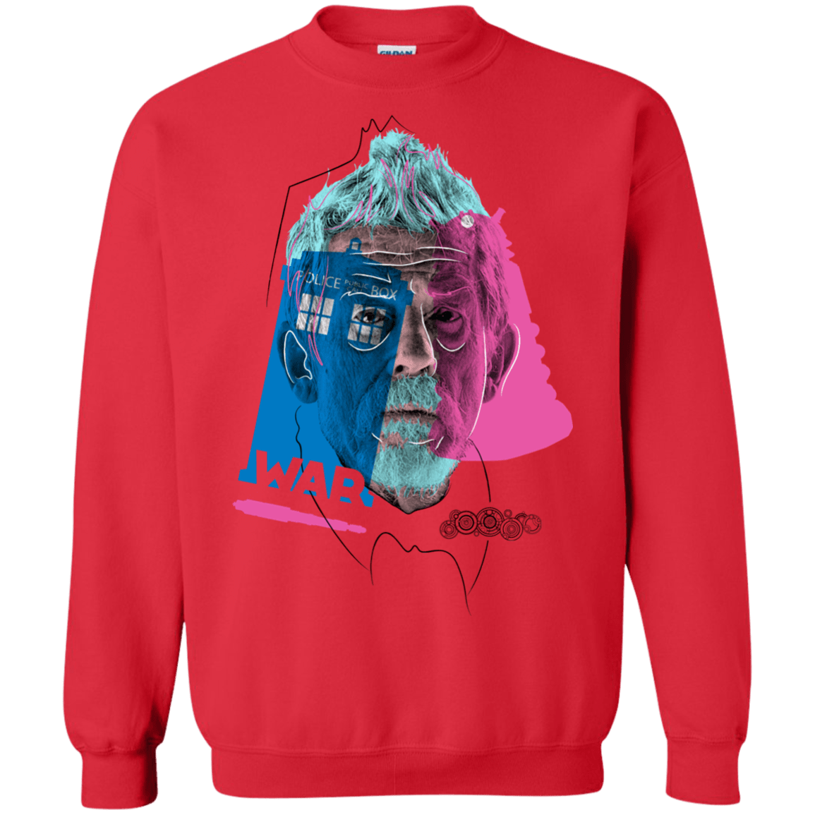 Sweatshirts Red / S Doctor Warwhol War Crewneck Sweatshirt