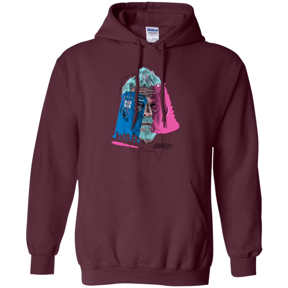Sweatshirts Maroon / S Doctor Warwhol War Pullover Hoodie
