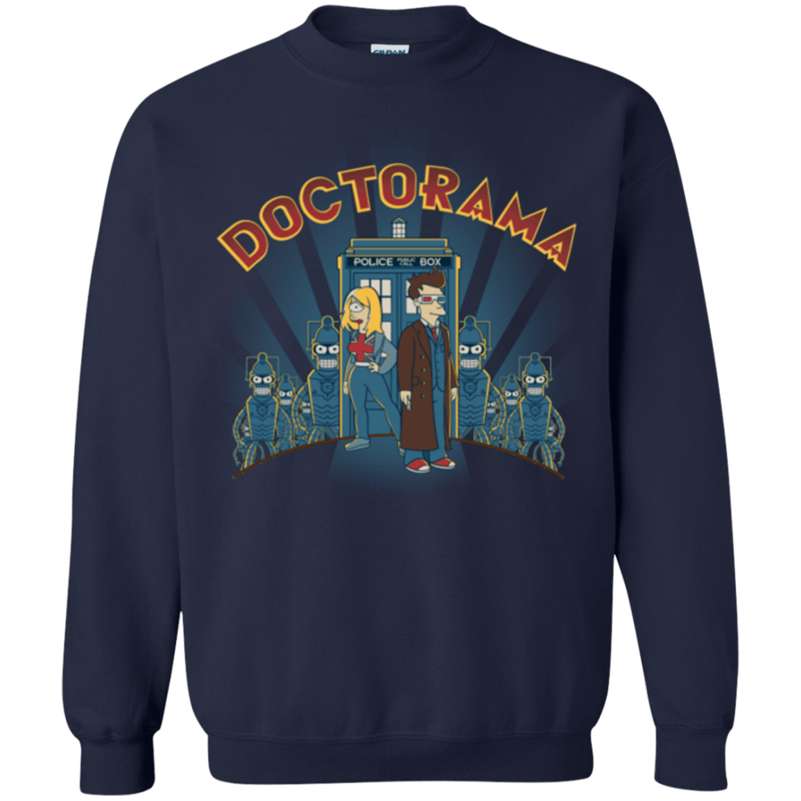 Sweatshirts Navy / Small Doctorama (1) Crewneck Sweatshirt