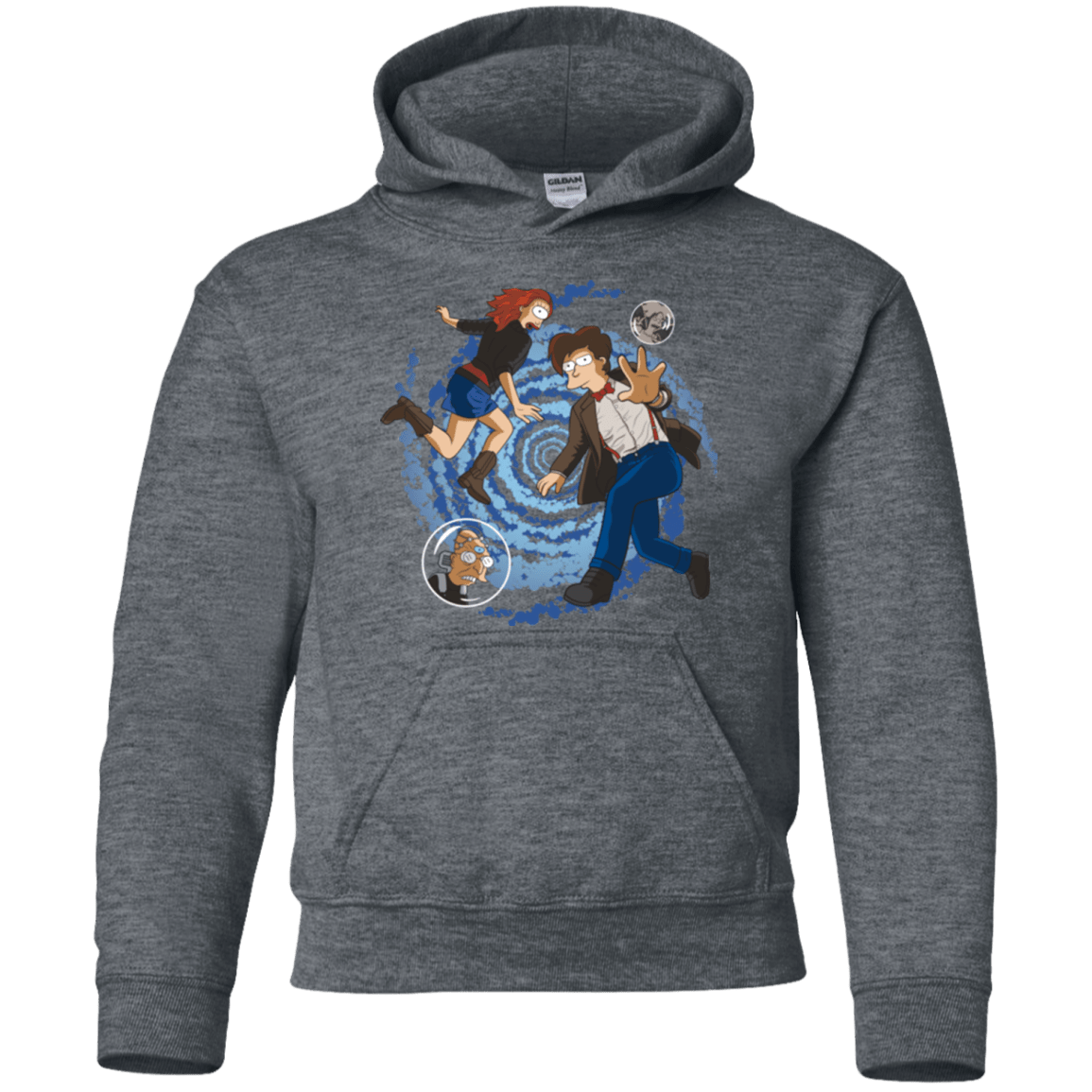 Sweatshirts Dark Heather / YS Doctorama Returns Youth Hoodie