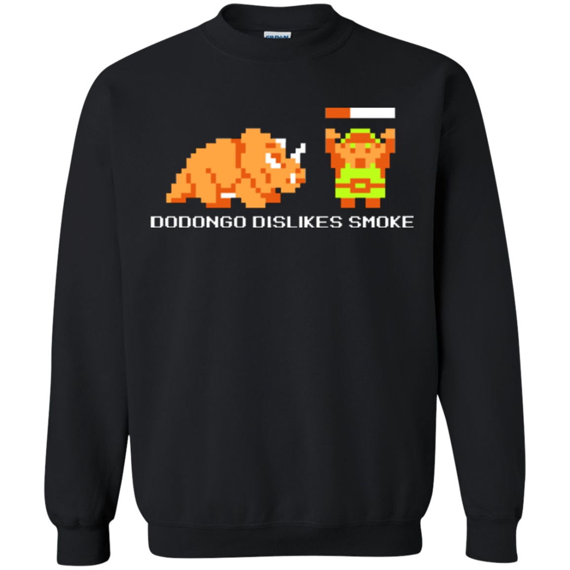 Sweatshirts Black / Small Dodongo Dislikes Smoke Crewneck Sweatshirt