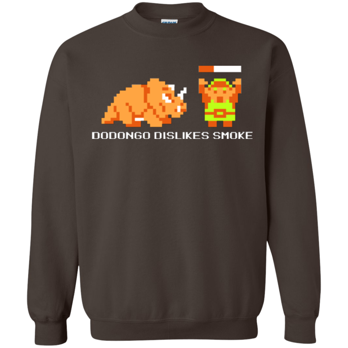 Sweatshirts Dark Chocolate / Small Dodongo Dislikes Smoke Crewneck Sweatshirt