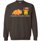 Sweatshirts Dark Chocolate / Small Dodongo Dislikes Smoke Crewneck Sweatshirt