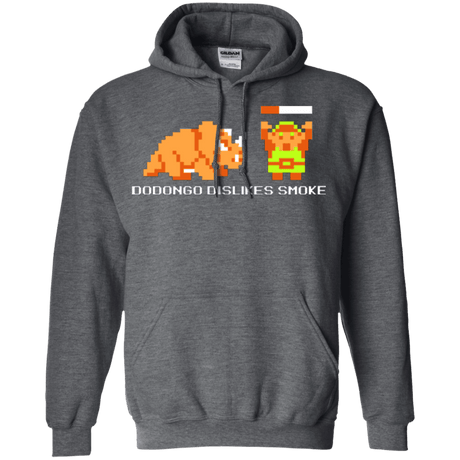 Sweatshirts Dark Heather / Small Dodongo Dislikes Smoke Pullover Hoodie