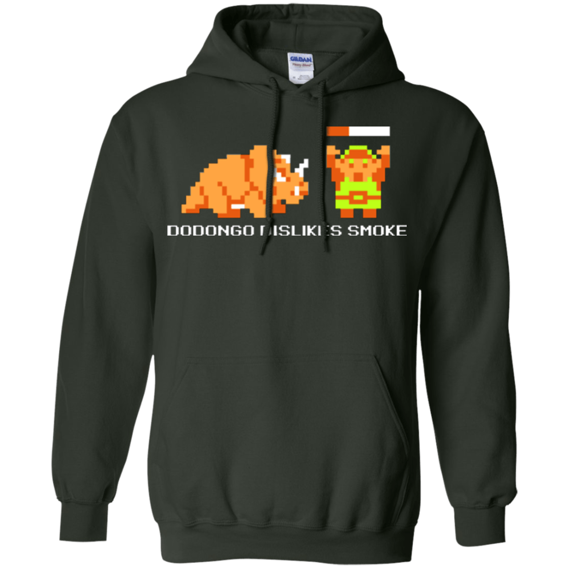 Sweatshirts Forest Green / Small Dodongo Dislikes Smoke Pullover Hoodie