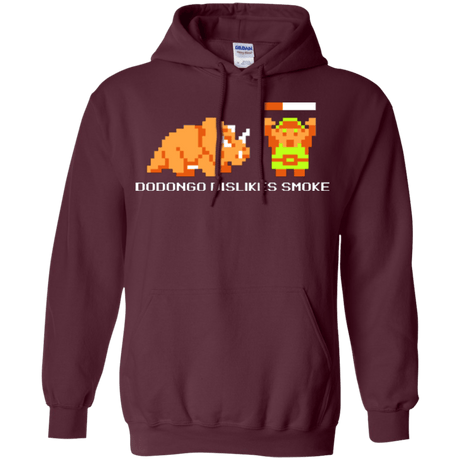 Sweatshirts Maroon / Small Dodongo Dislikes Smoke Pullover Hoodie