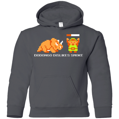 Sweatshirts Charcoal / YS Dodongo Dislikes Smoke Youth Hoodie
