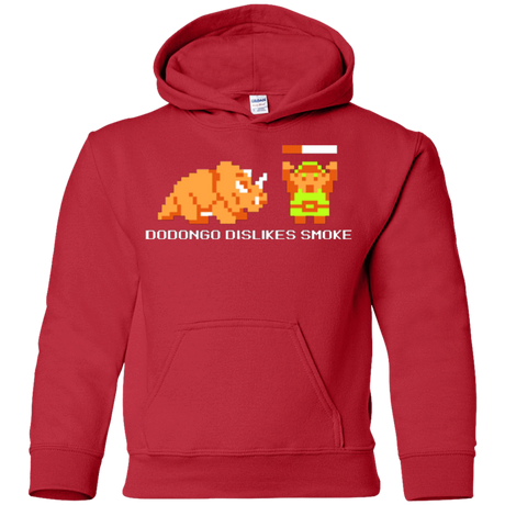 Sweatshirts Red / YS Dodongo Dislikes Smoke Youth Hoodie