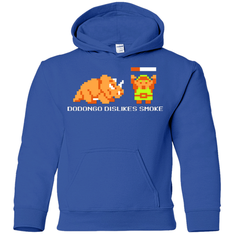 Sweatshirts Royal / YS Dodongo Dislikes Smoke Youth Hoodie