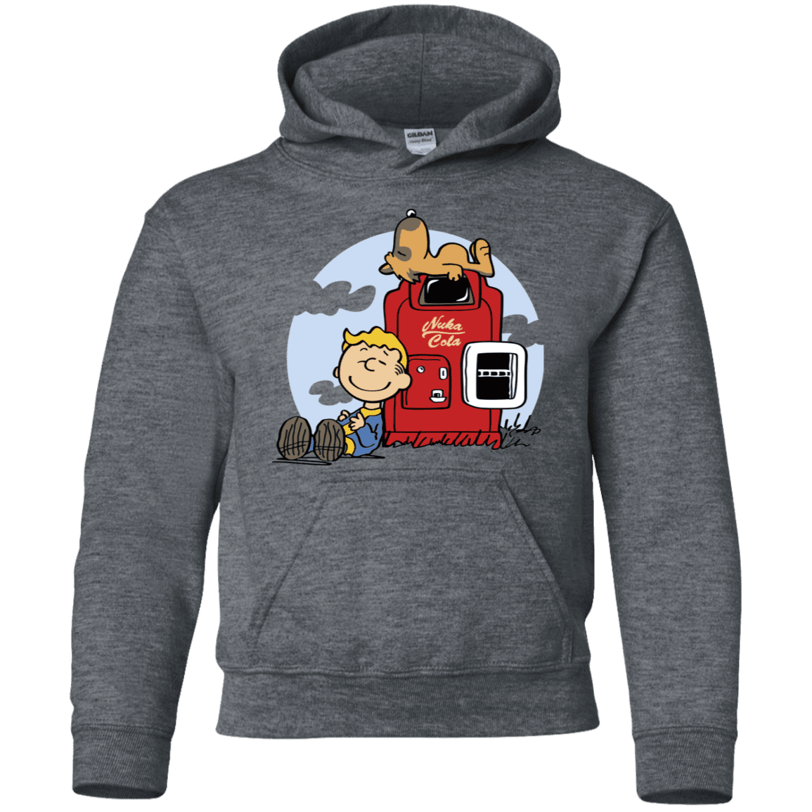 Sweatshirts Dark Heather / YS Dogmuts Youth Hoodie