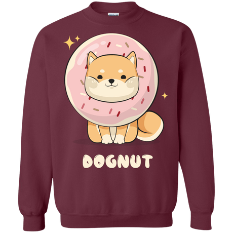Sweatshirts Maroon / Small Dognut Crewneck Sweatshirt