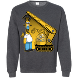 Sweatshirts Dark Heather / Small Doh Minion Crewneck Sweatshirt