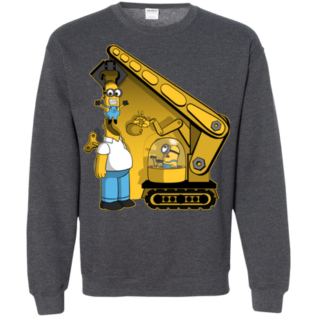 Sweatshirts Dark Heather / Small Doh Minion Crewneck Sweatshirt