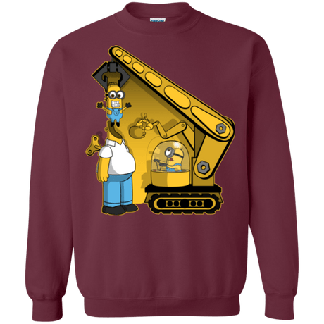 Sweatshirts Maroon / Small Doh Minion Crewneck Sweatshirt