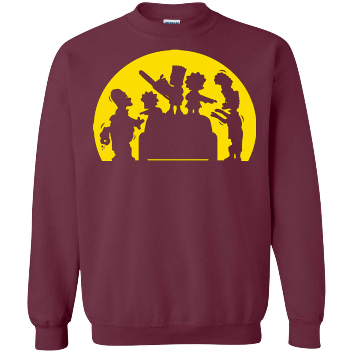Sweatshirts Maroon / S Doh Zombies Crewneck Sweatshirt
