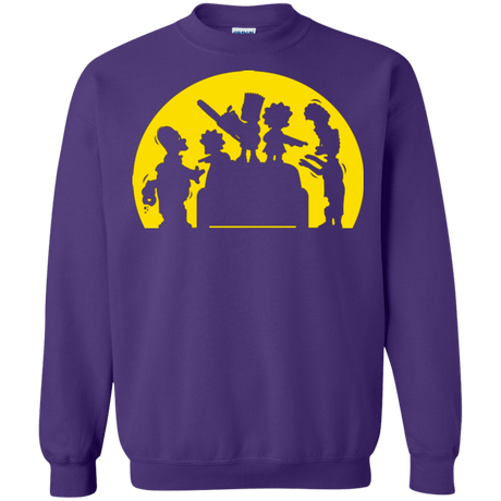 Sweatshirts Purple / S Doh Zombies Crewneck Sweatshirt
