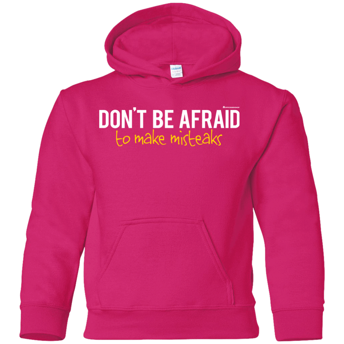 Sweatshirts Heliconia / YS Don_t Be Afraid To Make Misteaks Youth Hoodie