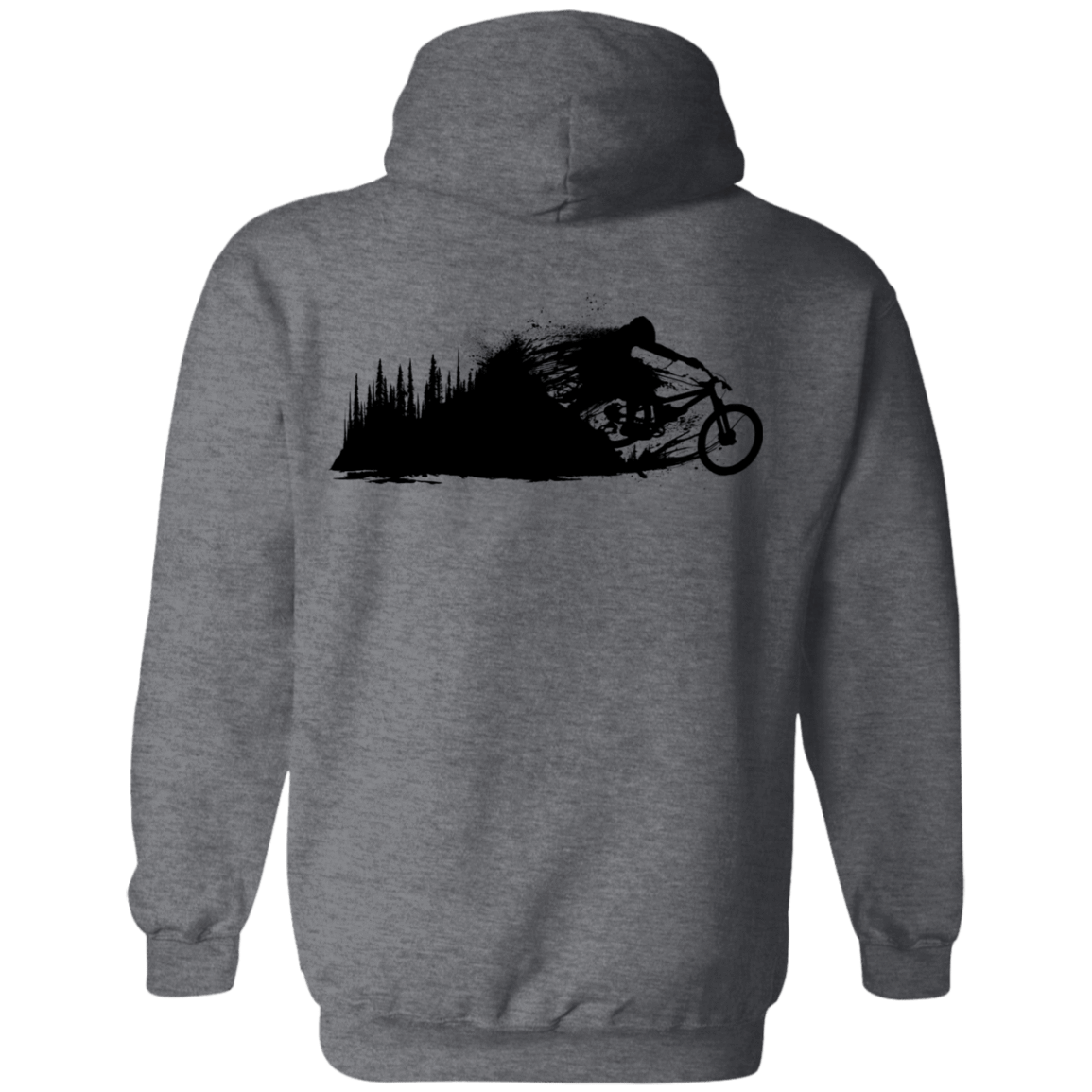 Sweatshirts Dark Heather / S Don't Leave the Forest Back Print Pullover Hoodie