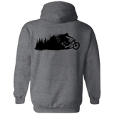 Sweatshirts Dark Heather / S Don't Leave the Forest Back Print Pullover Hoodie