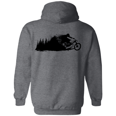 Sweatshirts Dark Heather / S Don't Leave the Forest Back Print Pullover Hoodie