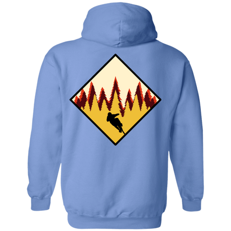 Sweatshirts Carolina Blue / S Don't Stop Riding Back Print Pullover Hoodie