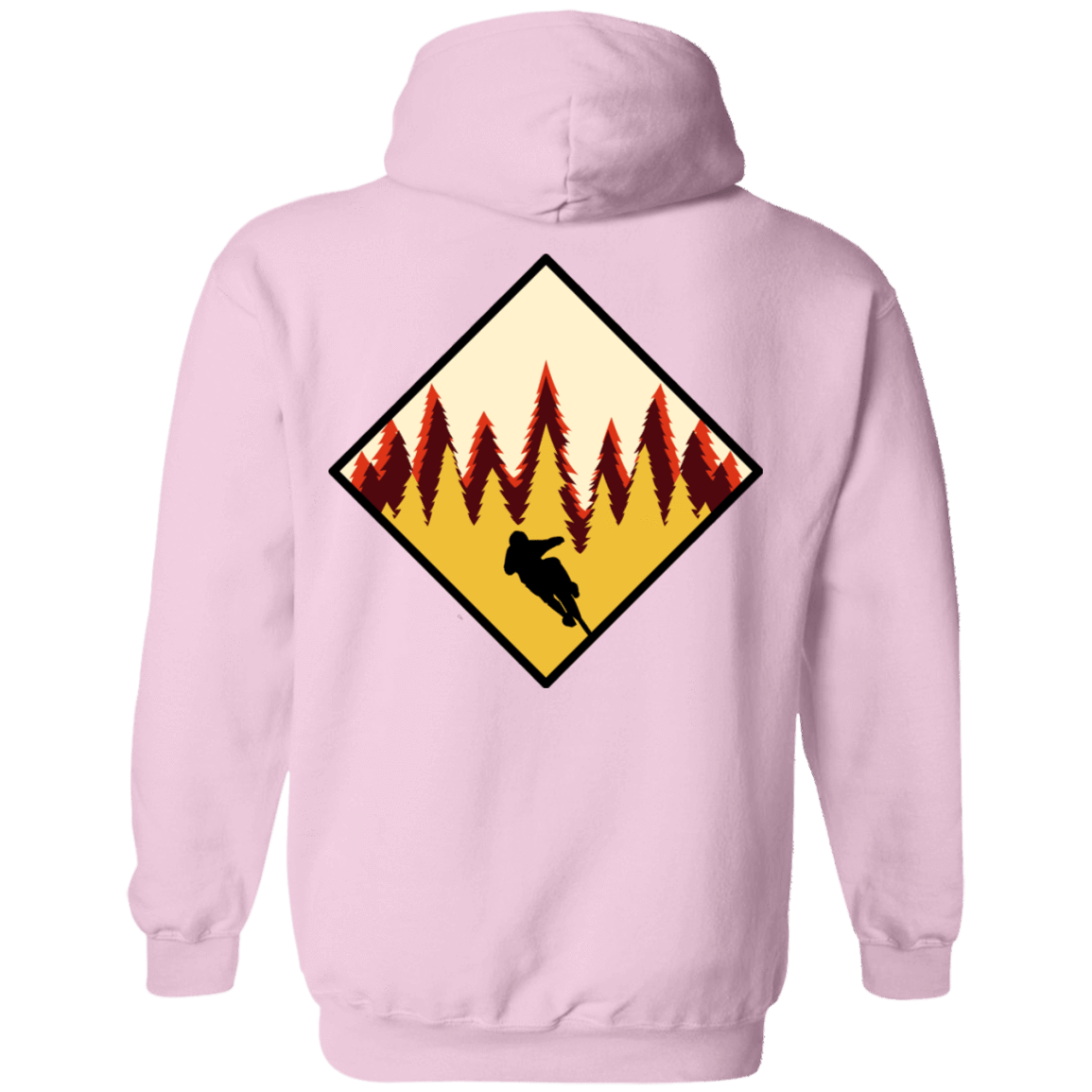 Sweatshirts Light Pink / S Don't Stop Riding Back Print Pullover Hoodie