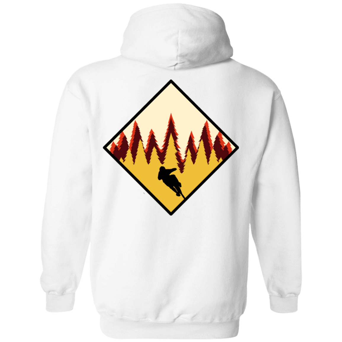 Sweatshirts White / S Don't Stop Riding Back Print Pullover Hoodie