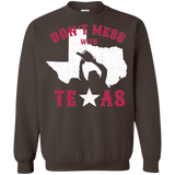 Sweatshirts Dark Chocolate / Small Dont Mess With Texas Crewneck Sweatshirt