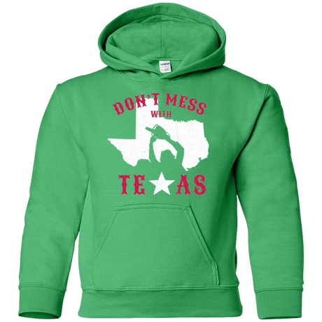Sweatshirts Irish Green / YS Dont Mess With Texas Youth Hoodie