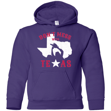 Sweatshirts Purple / YS Dont Mess With Texas Youth Hoodie
