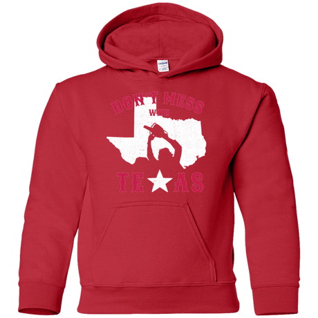 Sweatshirts Red / YS Dont Mess With Texas Youth Hoodie